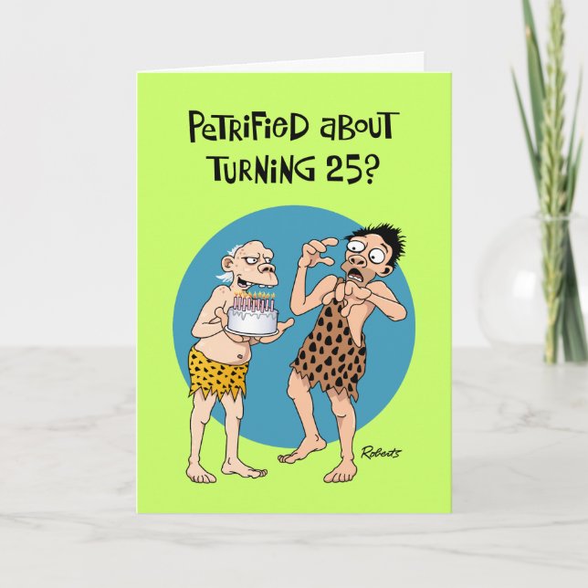 Carte Funny 25e anniversaire (Devant)