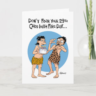 Carte Funny 29e anniversaire