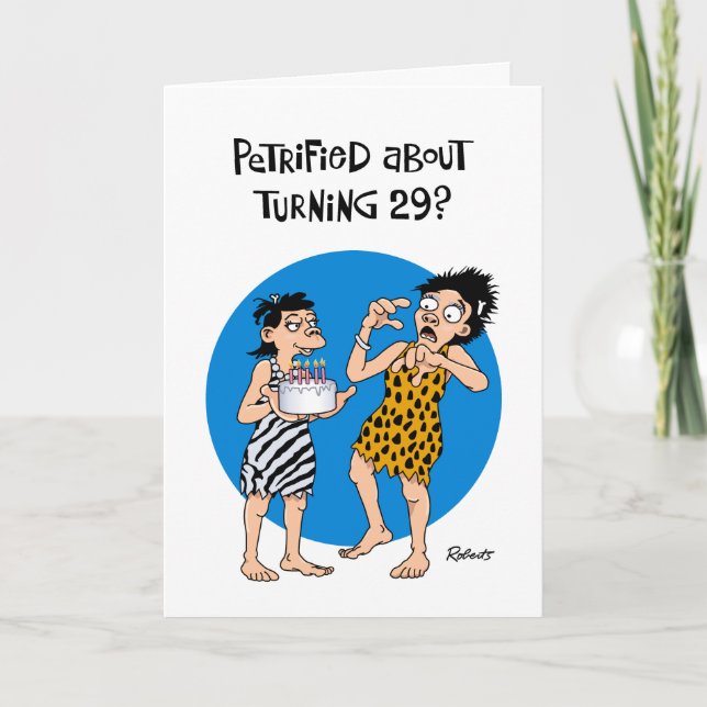 Carte Funny 29e anniversaire (Devant)