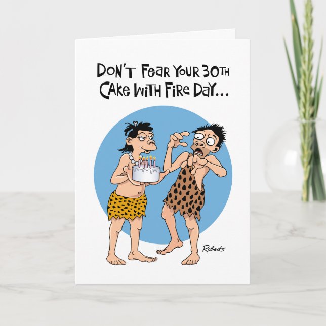 Carte Funny 30e anniversaire (Devant)