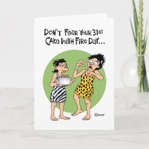 Carte Funny 31ème anniversaire