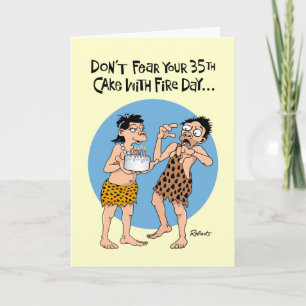 Carte Funny 35e anniversaire