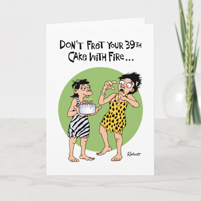Carte Funny 39e anniversaire (Devant)