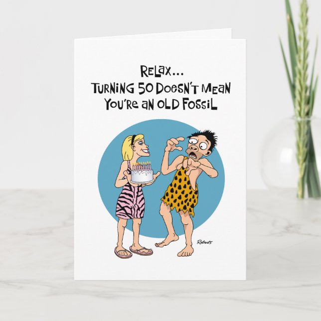 Carte Funny 50e anniversaire (Devant)