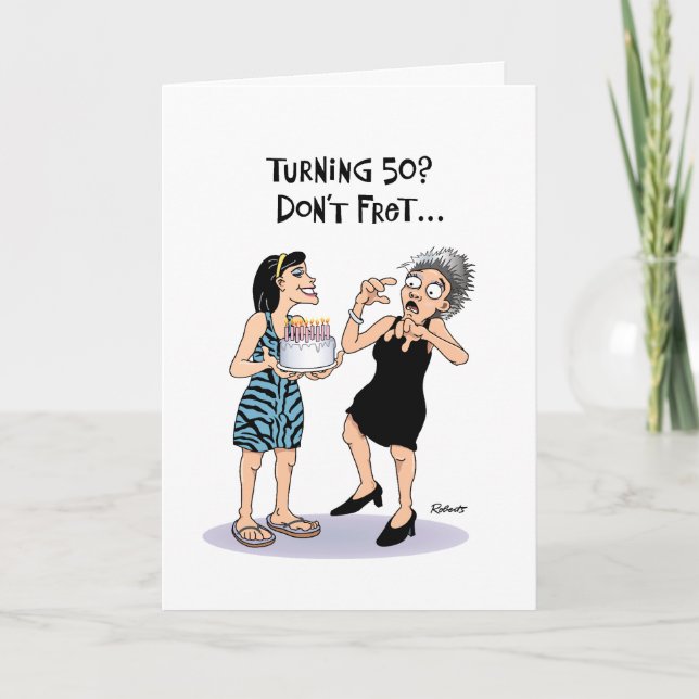 Carte Funny 50e anniversaire (Devant)