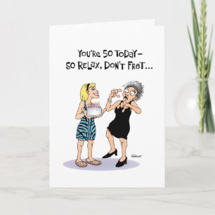 Carte Funny 50th Birthday Card for Women