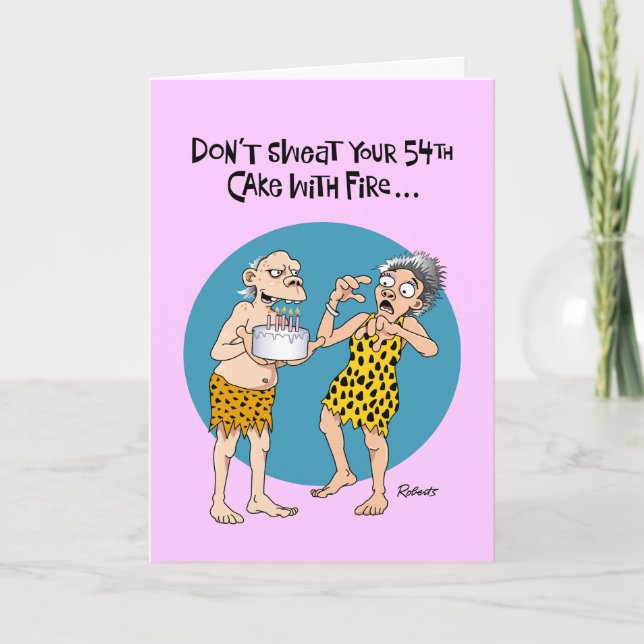 Carte Funny 54th Birthday Card for Women (Devant)