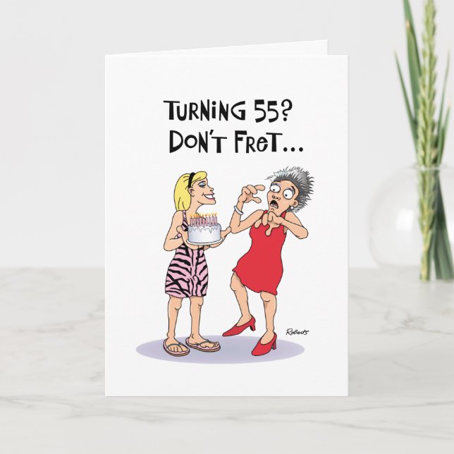 Carte Funny 55e anniversaire (Devant)