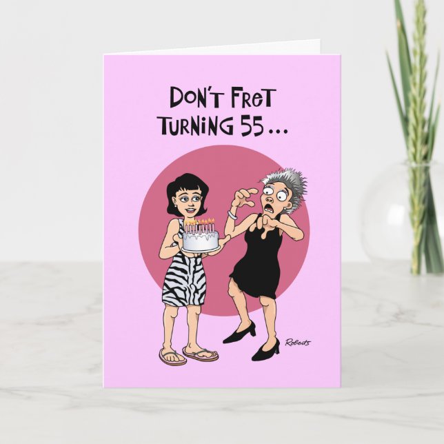 Carte Funny 55e anniversaire (Devant)