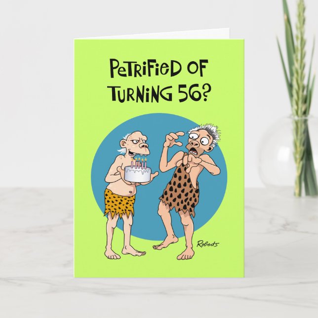 Carte Funny 56e anniversaire (Devant)