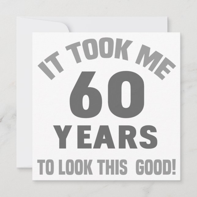 Carte Funny 60e anniversaire (Devant)