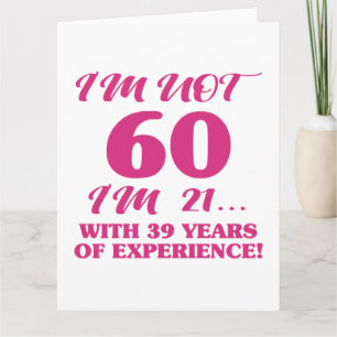 Carte Funny 60e anniversaire