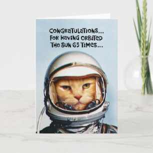 Carte Funny 65e anniversaire