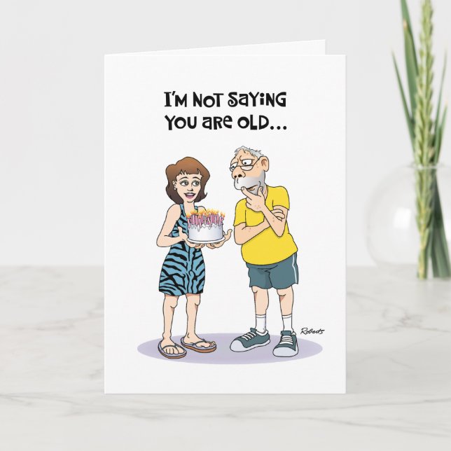 Carte Funny 65e anniversaire (Devant)