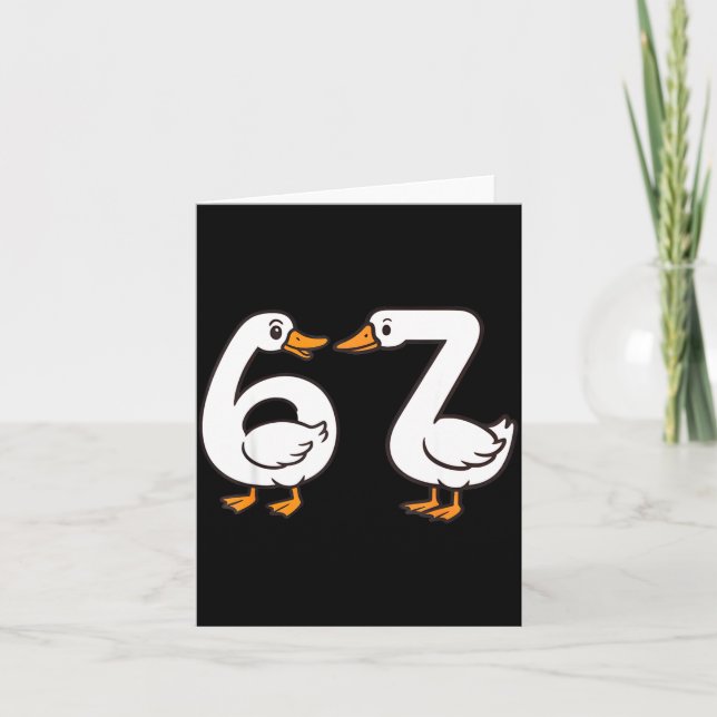 Carte Funny 67 Goose Silly Brain Rot Teacher Gen Alpha S (Devant)