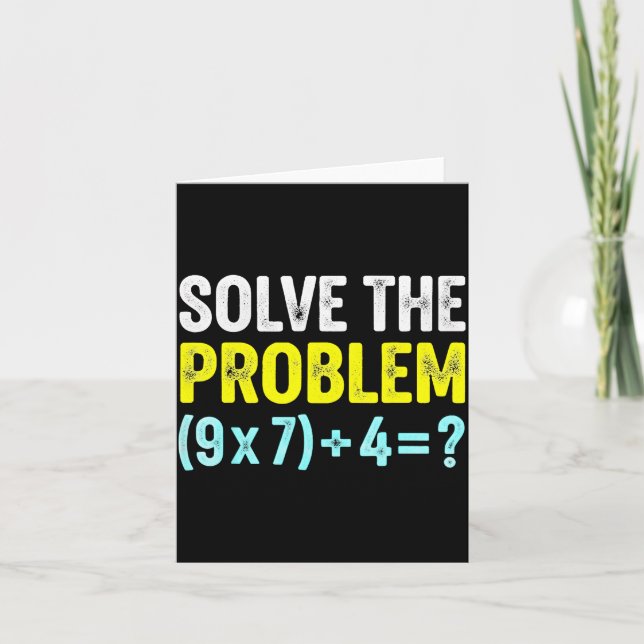 Carte Funny 67 Meme Six Seven Math Teacher Brain-rot Jok (Devant)