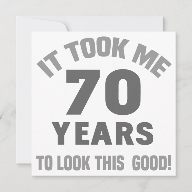 Carte Funny 70e anniversaire (Devant)