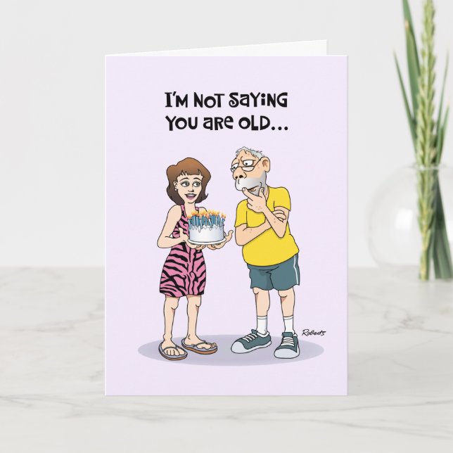 Carte Funny 70e anniversaire (Devant)