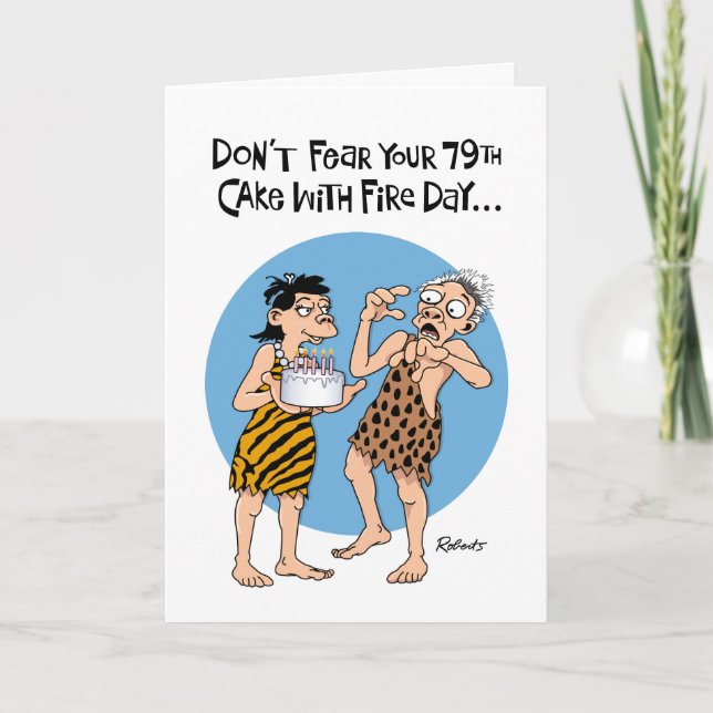 Carte Funny 79e anniversaire (Devant)
