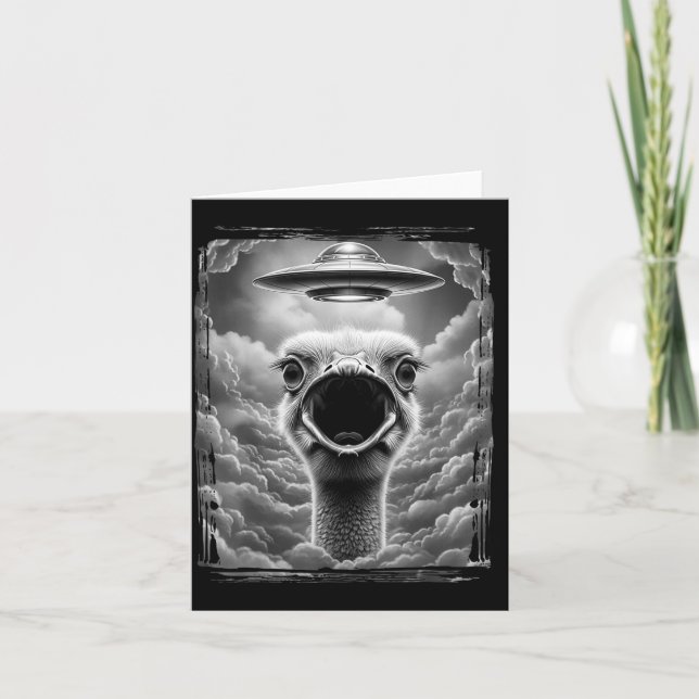 Carte Funny Alien Turkey Ufo Selfie Thanksgiving Men Wom (Devant)
