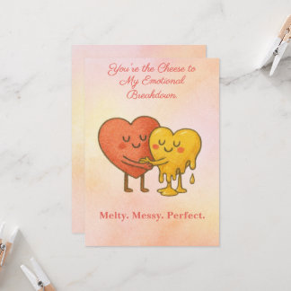 Carte Funny Anniversaire Card - Vous êtes mon fromage