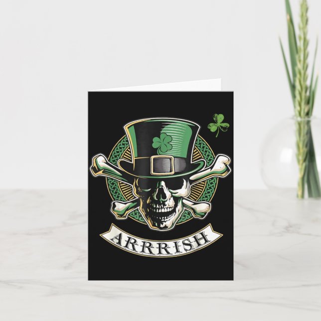 Carte Funny Arrish Irish Rate St Patricks Day Rate Men G (Devant)