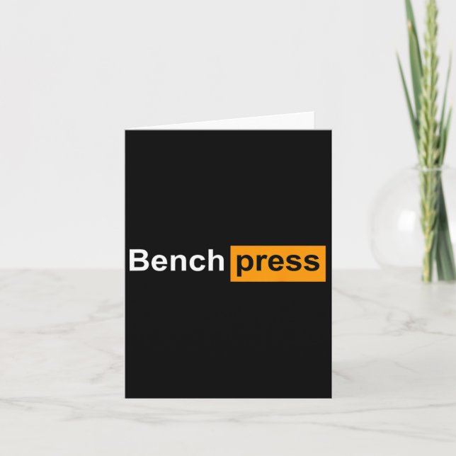 Carte Funny Bench Press (Devant)