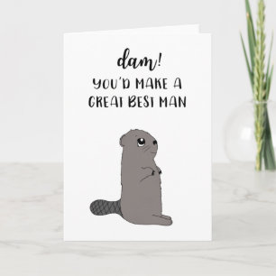 Carte Funny Best Man Proposal Card