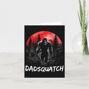 Carte Funny Bigfoot Papa Sasquatch Yeti Fête des pères c