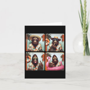 Carte Funny Bigfoot vacances été Photobooth Funny Sas