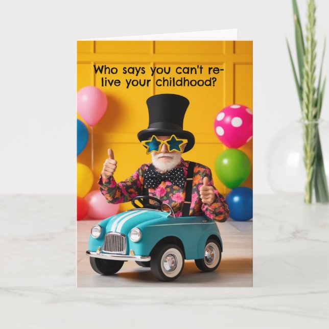 Carte Funny Birthday Card Zoom (Devant)
