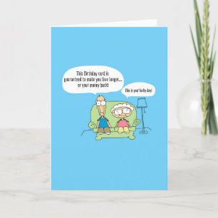 Carte Funny Birthday Garantie Card -119