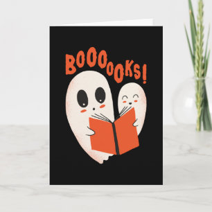 Carte Funny Bookworm Ghost Halloween Costume Booooks