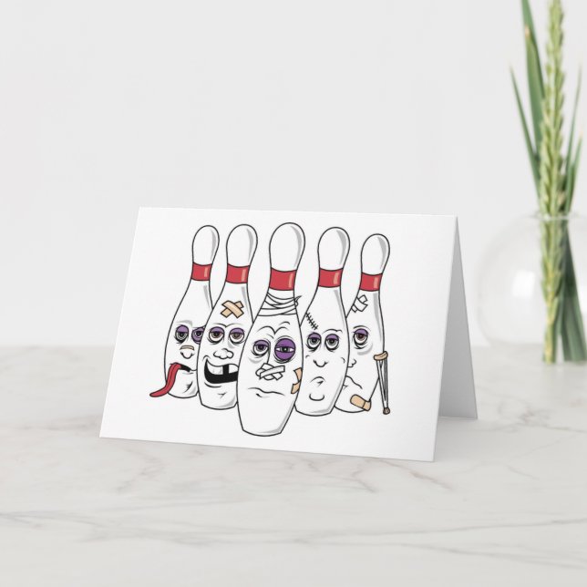 Carte Funny Bowling card (Devant)