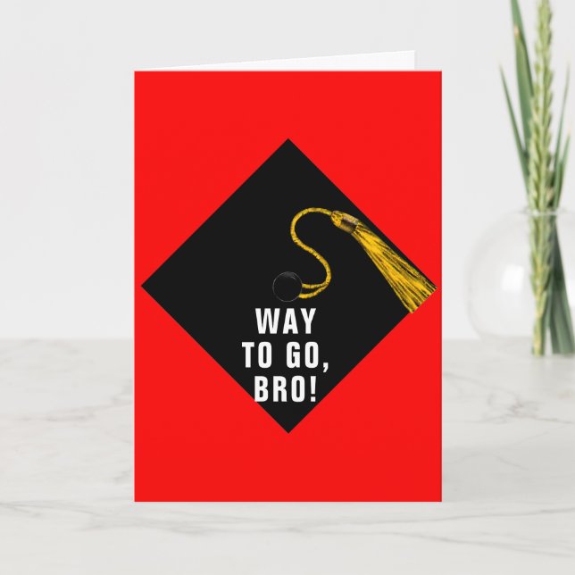 Carte Funny Brother Graduation (Devant)