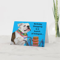 Funny Bulldog Avec Des Pâtes Bund De Bologne Anniv
