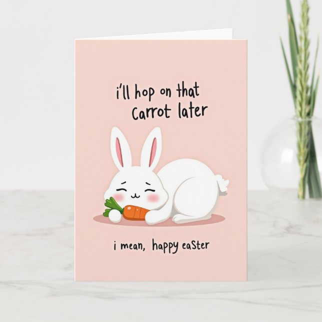 Carte Funny Bunny Easter Day Card (Devant)