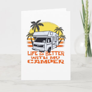 Carte Funny Camper Motorhome - Camping Caravan