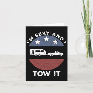 Carte Funny Camping Rv Im Y Et Je Le Tow