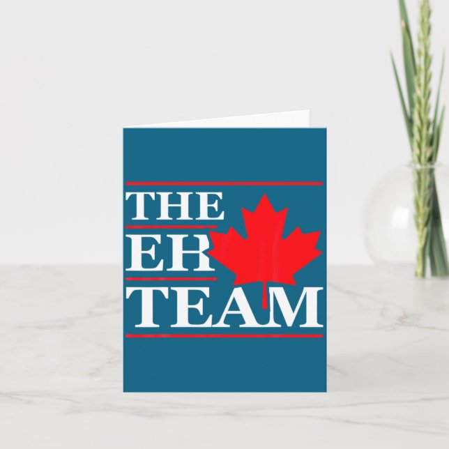 Carte Funny Canada Eh Team Canadian Comedy Sarcasm Map  (Devant)