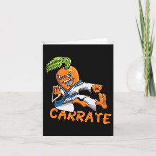 Carte Funny Carré Carotte Karate Mail Martial Arts Mart