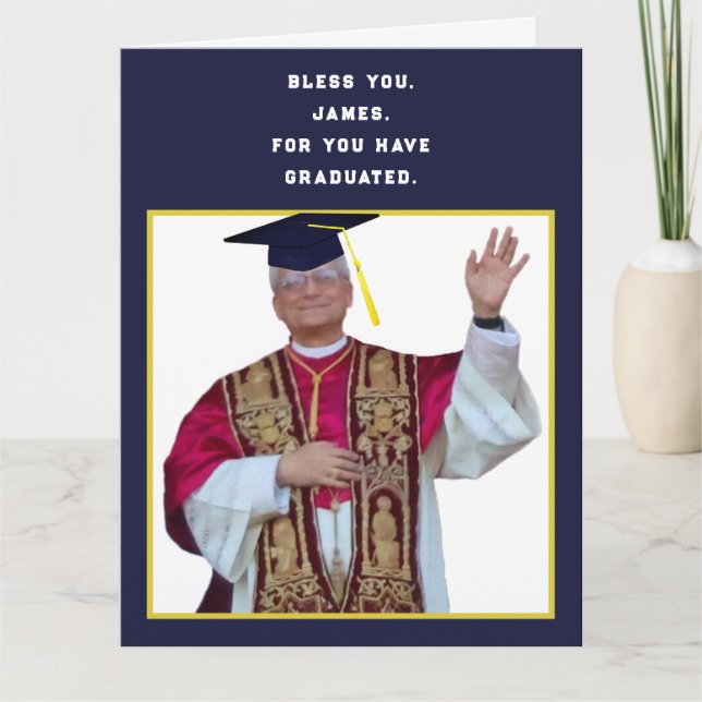 Carte Funny Catholic School Graduation (Devant)