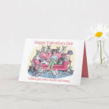 Funny Chien Valentine's Day Greming Card