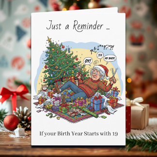 Carte Funny Christmas Card for Boomers & Gen Xers