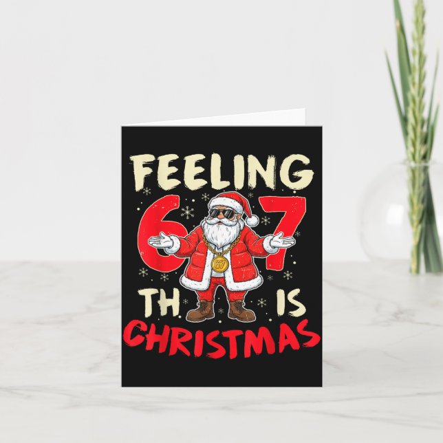 Carte Funny Christmas Feeling 6 7 This Christmas Meme Sa (Devant)