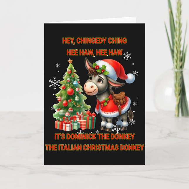 Carte Funny Christmas Italian Christmas Dominick The  (Devant)