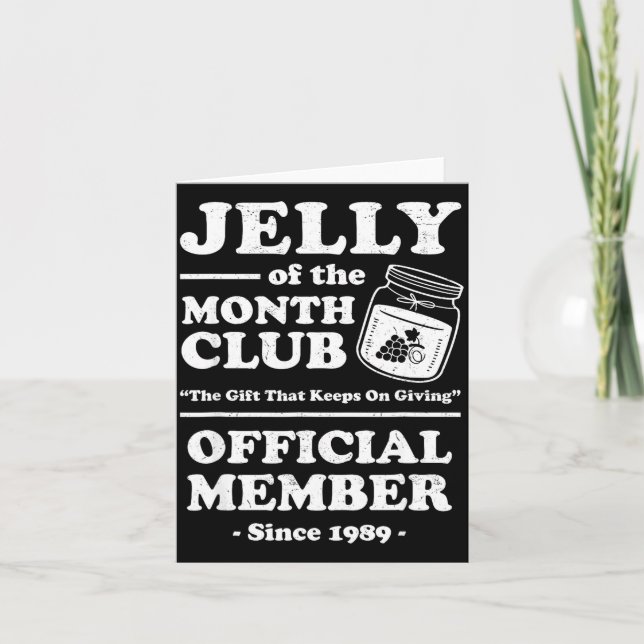 Carte Funny Christmas Jelly Of The Month Club Member Xma (Devant)