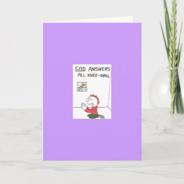 Carte Funny church sayings on Greeting cards (Devant)