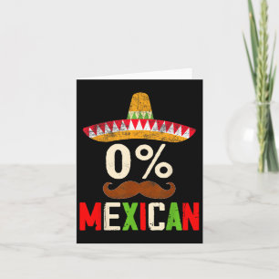 Carte Funny Cinco De Mayo Fiesta 0% 0% Mexicain Deux