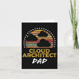 Carte Funny Cloud Architect Papa, Data Center Tech Citat
